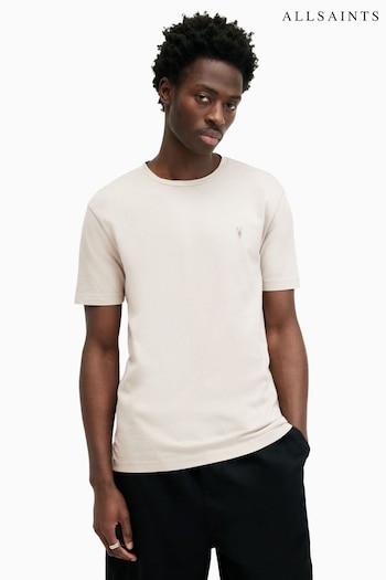 AllSaints Grey Ossage Short Sleeve Crew T-Shirt (E19264) | £35