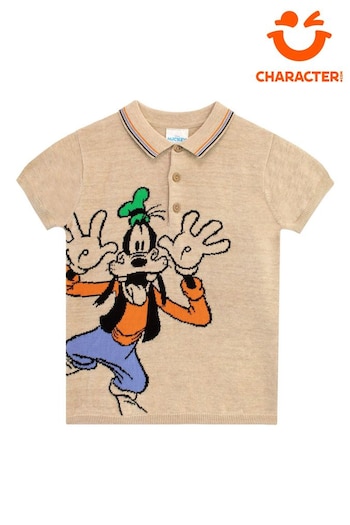 Character Natural Disney Goofy Polo Shirt (E19316) | £25