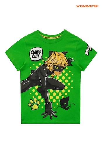 Character Green Miraculous Cat Noir T-Shirt (E19324) | £13
