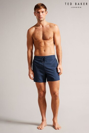 Ted Baker Blue Hiltree Plain Swim Shorts (E19330) | £55