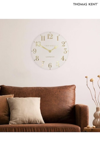 Thomas Kent Clocks Light Brown 20" Arabic Wall Clock (E19363) | £90