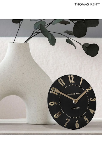 Thomas Kent Clocks Black 6 Inch Mulberry Mantel Clock (E19364) | £30