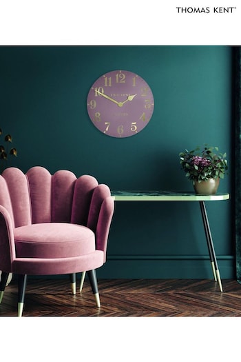 Thomas Kent Clocks Pink 12" Arabic Wall Clock (E19368) | £52