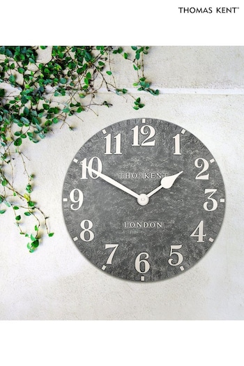 Thomas Kent Clocks Grey 20" Outdoor Arabic Wall Clock (E19376) | £95