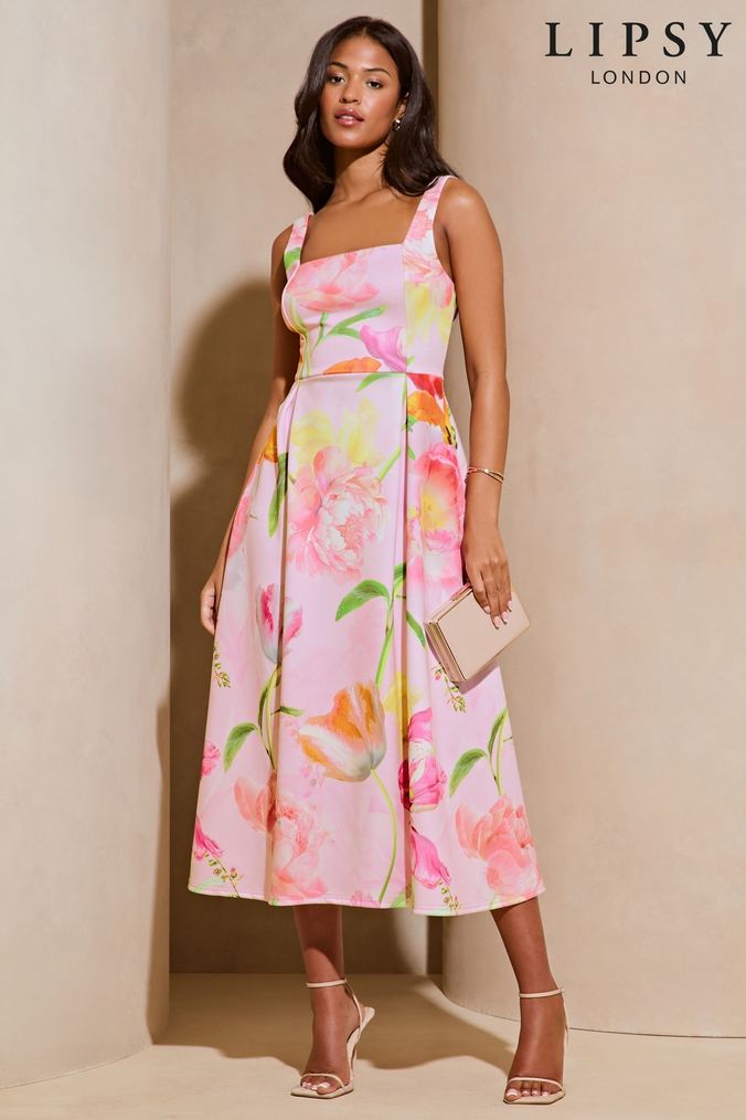Lipsy sleeveless ruched jersey dress clearance