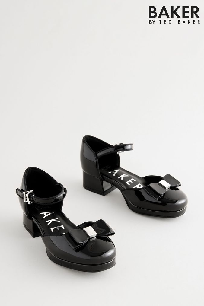 Girls black party shoes clearance