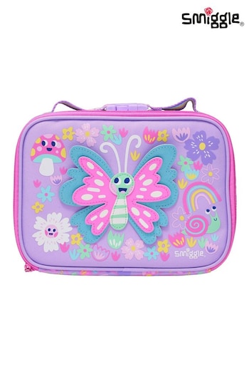 Smiggle Purple Over and Under Teeny Tiny Square Lunchbox (E21322) | £13.50