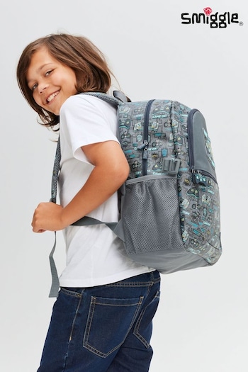 Smiggle Grey Epic Adventures Classic Attach Backpack (E21324) | £42