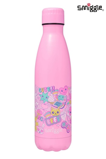 Smiggle Pink Epic Adventures Wonder Insulated Steel Drink Bottle 500Ml (E21331) | £16