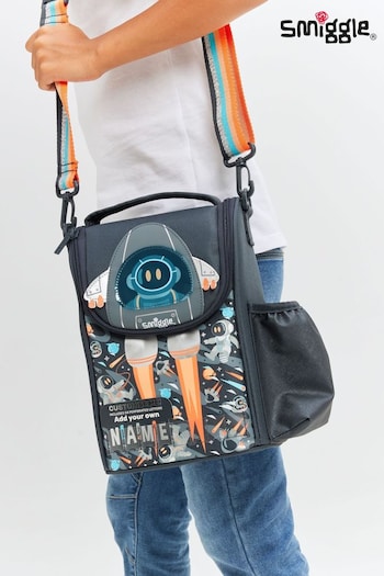 Smiggle Grey Blast Off Junior Id Lunchbox With Strap (E21337) | £22