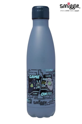 Smiggle Grey Epic Adventures Wonder Insulated Steel Drink Bottle 500Ml (E21338) | £16