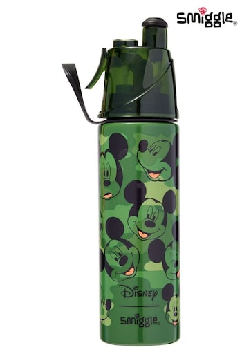 Smiggle Green Mickey Mouse Insulated Stainless Steel Spritz Drink Bottle 500ml (E21356) | £22