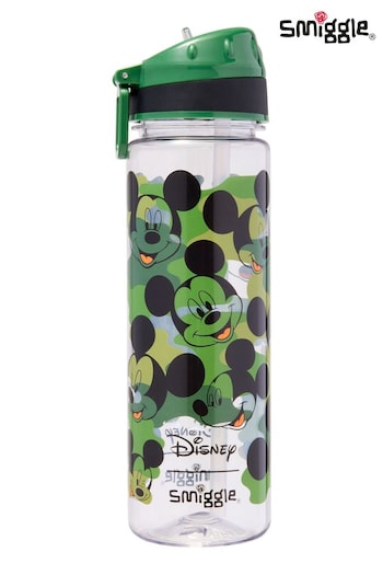 Smiggle Green Mickey Mouse Drink Up Plastic Drink Bottle 650ml (E21358) | £12.50