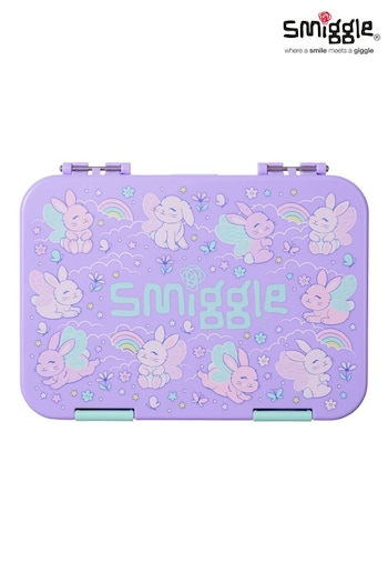 Smiggle Purple Blast Off Medium Happy Bento Lunchbox (E21362) | £27