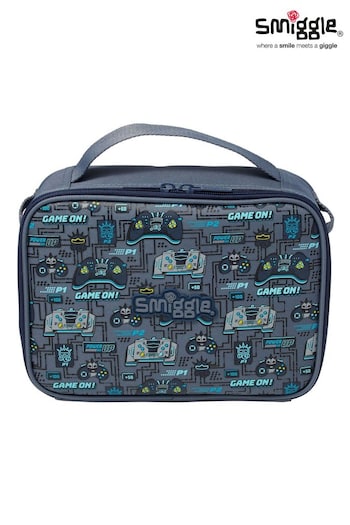 Smiggle Grey Epic Adventures Oblong Attach Lunchbox (E21377) | £15