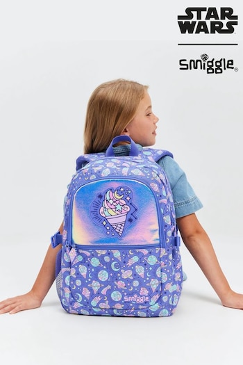 Smiggle Purple Epic Adventures Classic Attach Backpack (E21379) | £42
