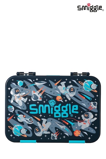 Smiggle Grey Blast Off Medium Happy Bento Lunchbox (E21385) | £27