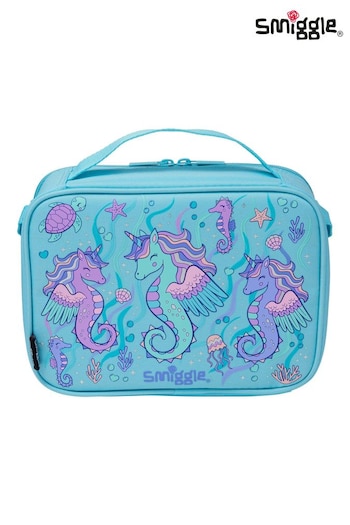 Smiggle Blue Epic Adventures Oblong Attach Lunchbox (E21400) | £15