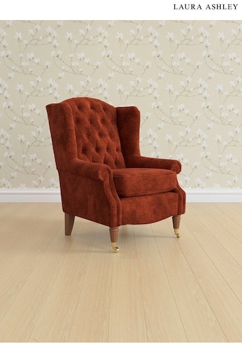 Kingsley Velvet/Terracotta Orange New Enderby Buttoned By Laura Ashley (E21970) | £925