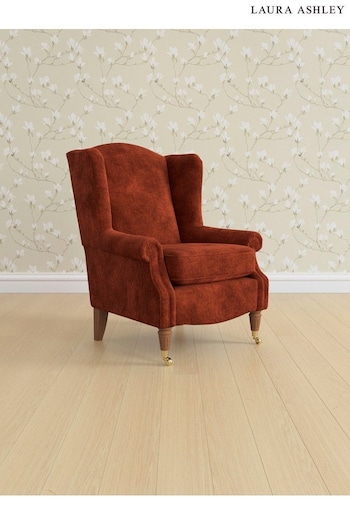 Kingsley Velvet/Terracotta Orange New Enderby By Laura Ashley (E21971) | £900