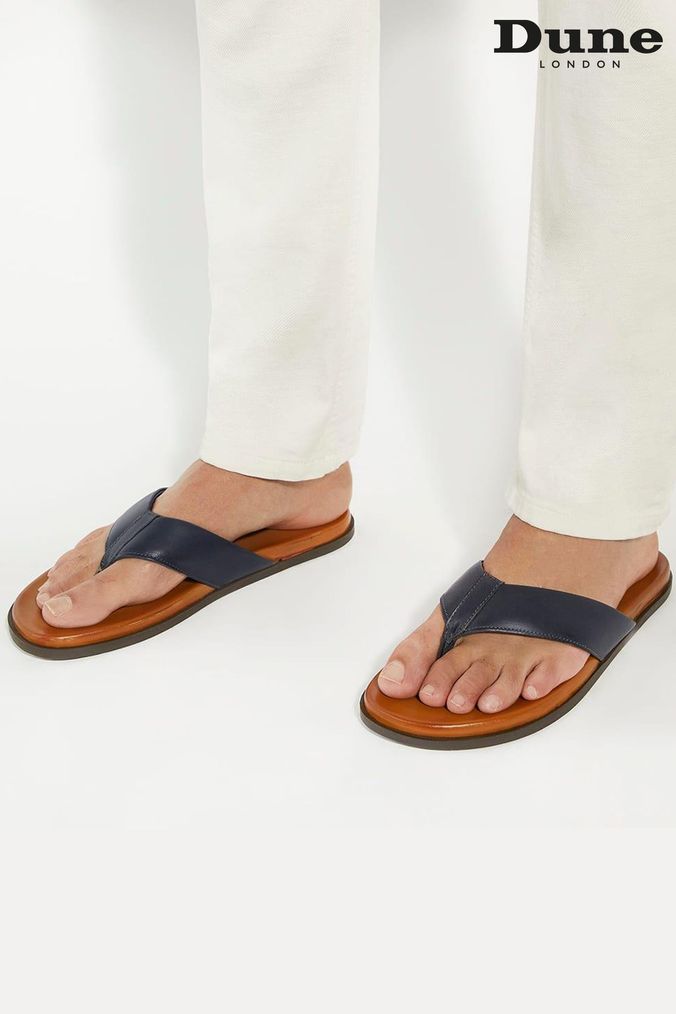 Men s Leather Flip Flops Next Official Site