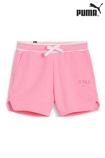 Puma original Pink Girls Kids Squad Shorts (E22485) | £25