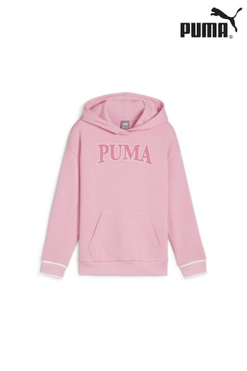 Puma Air Pink Girls Kids Squad Hoodie (E22503) | £45