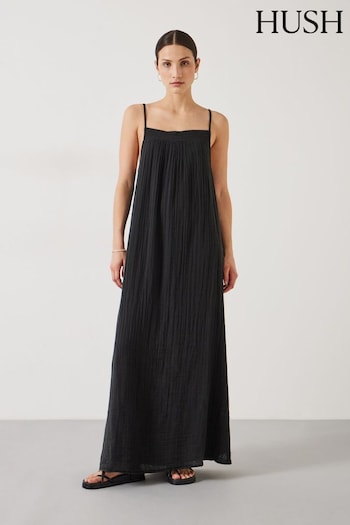 Hush Black Carmen Cami Beach Dress (E22529) | £75