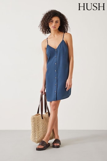 Hush Blue Madden Mini Cami Beach Dress (E22532) | £69