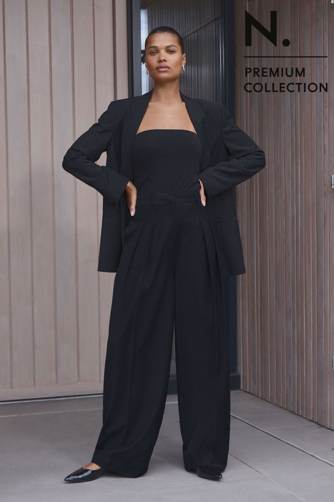 Next black trouser suit new arrivals