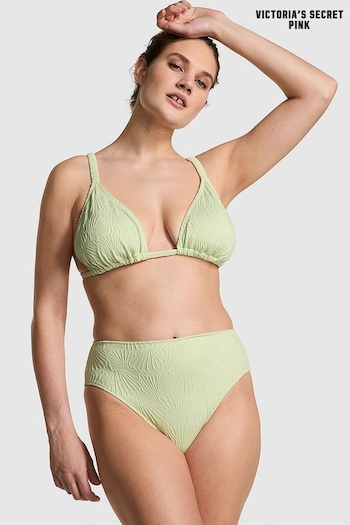 Victoria's Secret PINK Lime Cream Green High Waisted Swim Bikini Bottom (E22905) | £26