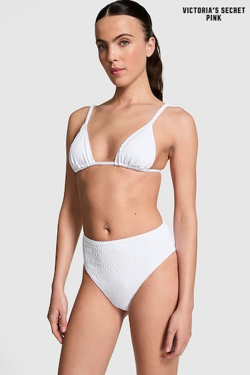 Victoria's Secret PINK Optic White High Waisted Swim Bikini Bottom (E22907) | £26