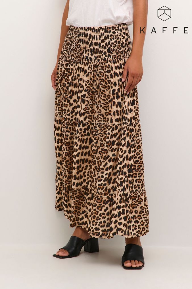 Next leopard print maxi skirt top