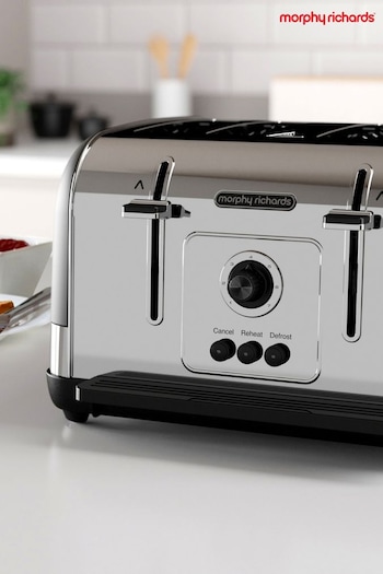 Morphy Richards Black Venture 4 Slice Toaster (E23252) | £65