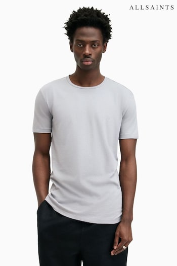 AllSaints Grey Tonic Short Sleeve Crew T-Shirt (E23553) | £32