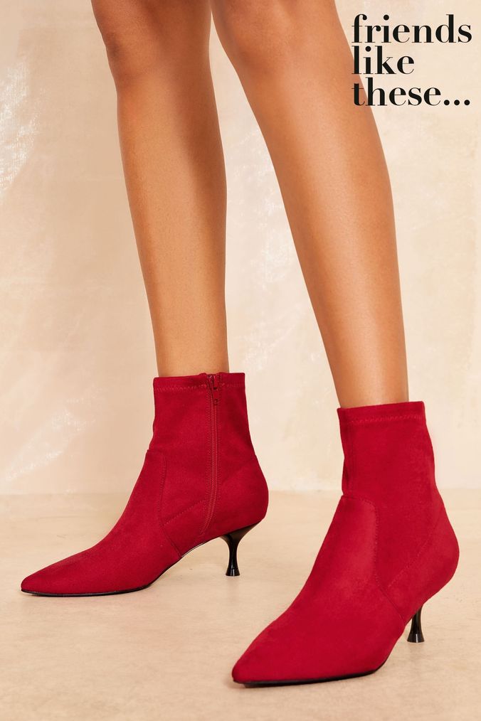 Womens red dress boots top