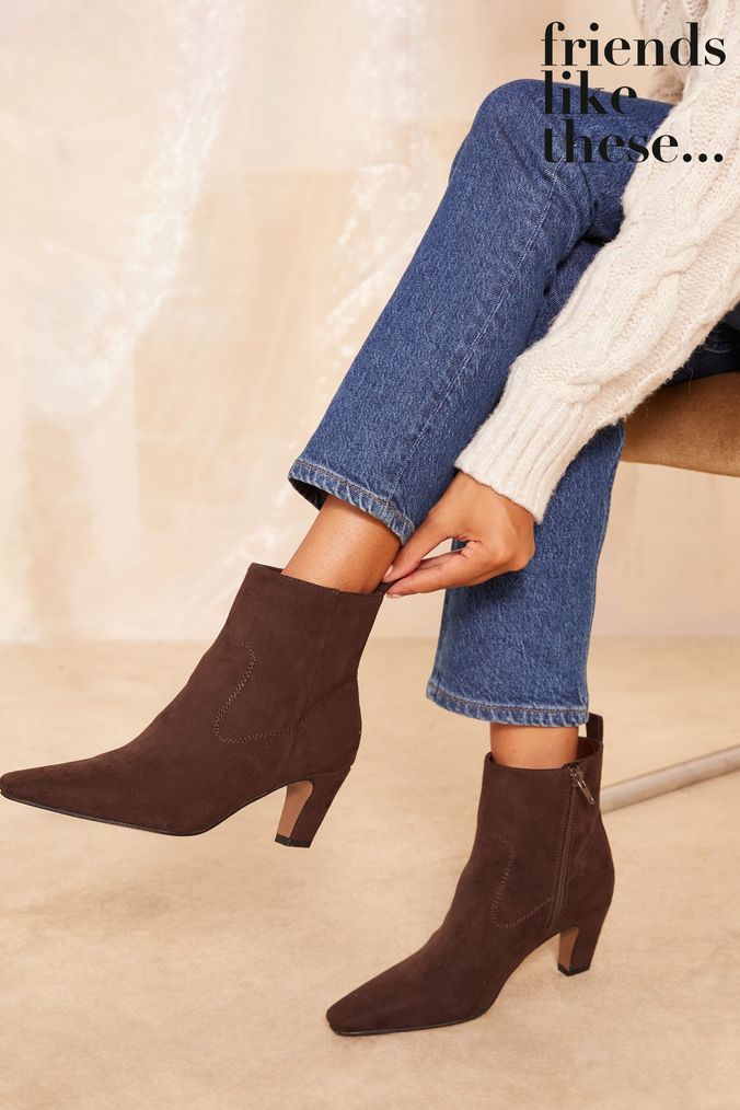 Buy Women s Boots Faux Suede Footwear Online Next UK
