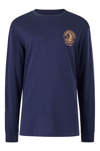 Hard Yakka Blue Heritage Icon Long Sleeve T-Shirt (E23843) | £25