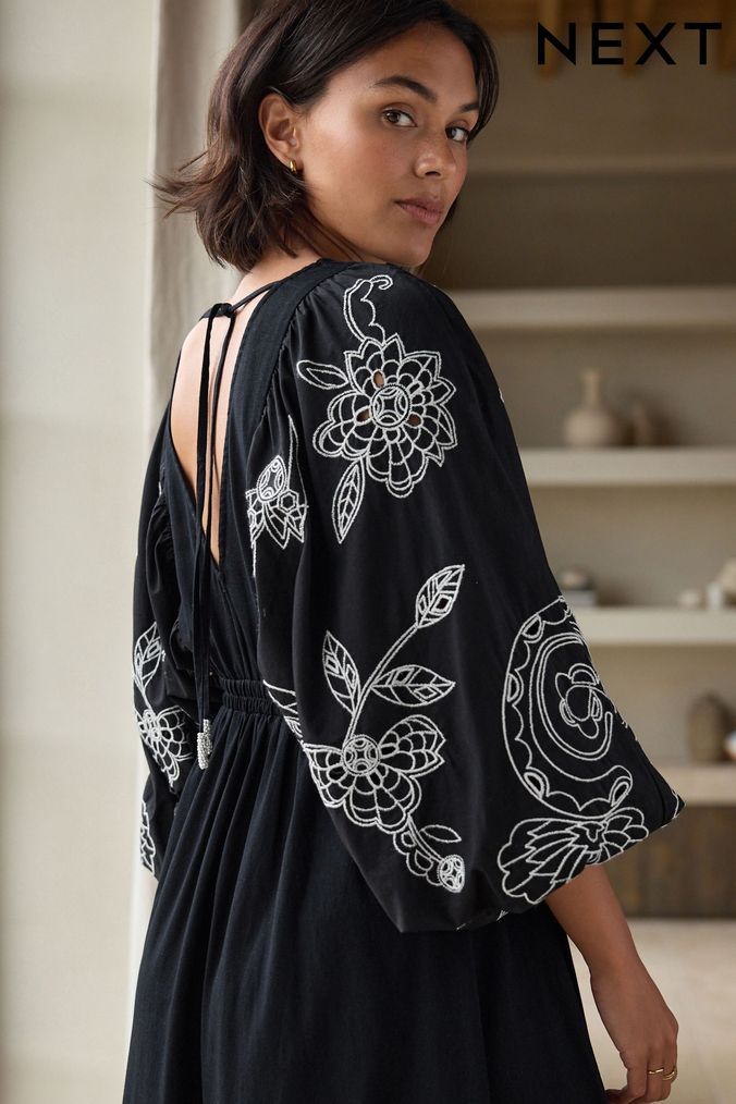 Buy Women s Broderie Casual Dresses Online Next UK