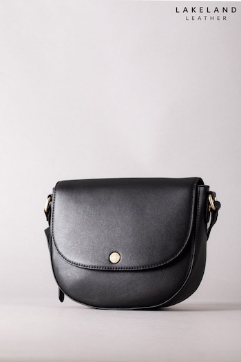 Lakeland Leather Tarnbeck Leather Saddle Black Bag (E23913) | £80