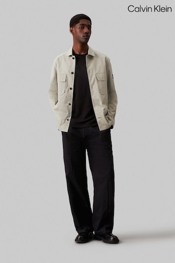 Calvin Klein Brown Cotton Nylon Overshirt (E24246) | £110