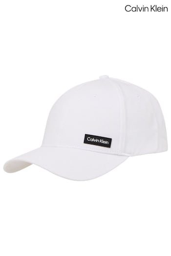Calvin Klein White Essential Patch Cap (E24407) | £40