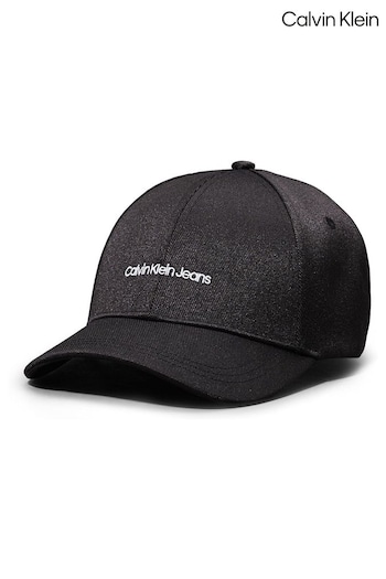 Calvin Klein Black Embroidered Cap (E24440) | £30