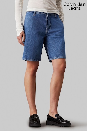 Calvin Klein Jeans Blue 90’s Straight handkerchief shorts (E24441) | £90