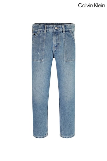 Calvin Klein Blue Modern Dad Jeans (E24518) | £60