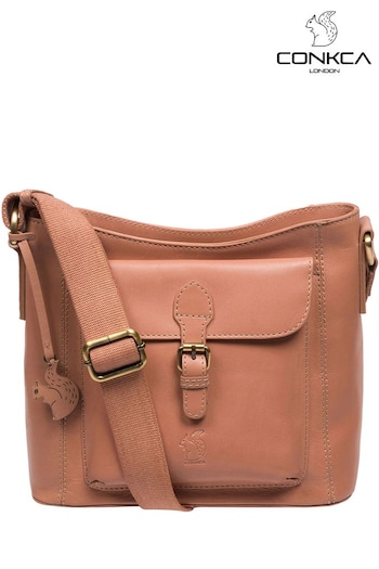 Conkca 'Carla' Leather Cross-Body Bag (E24560) | £59