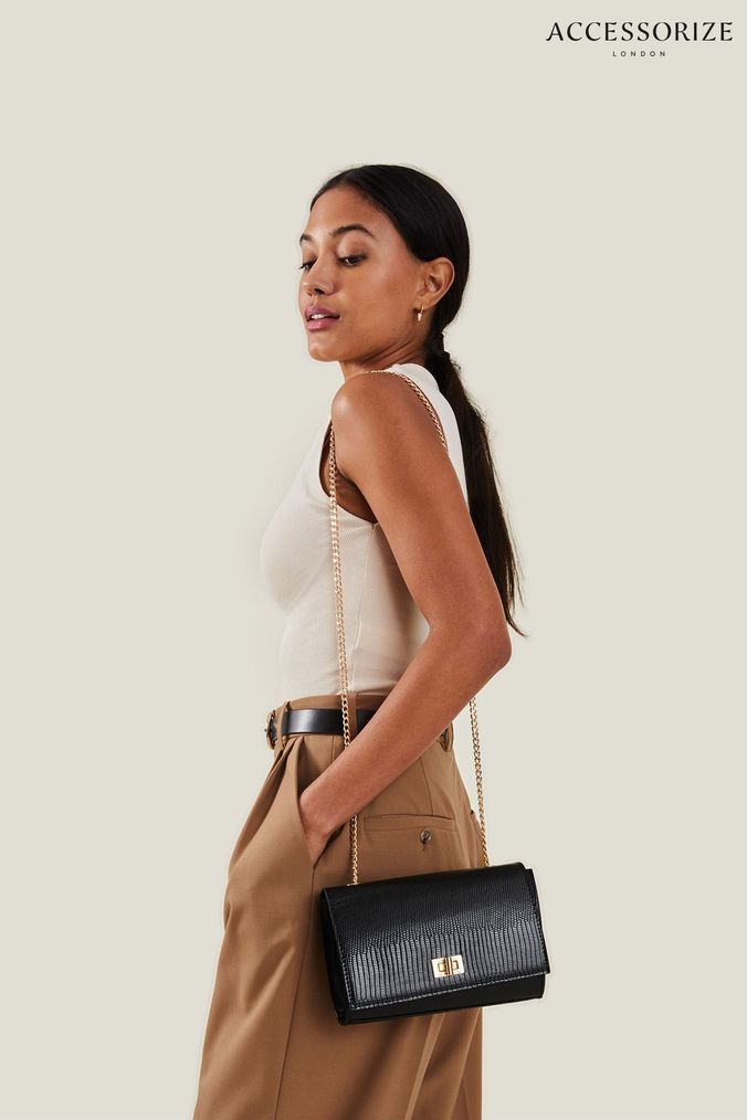 Next black clutch bag on sale