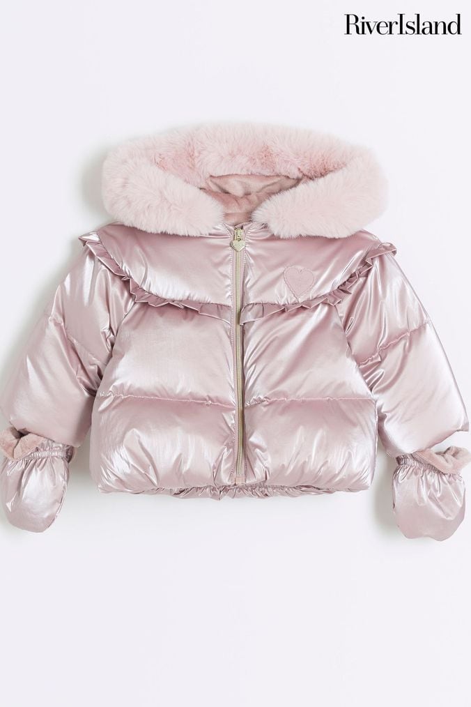 River island pink raincoat shop