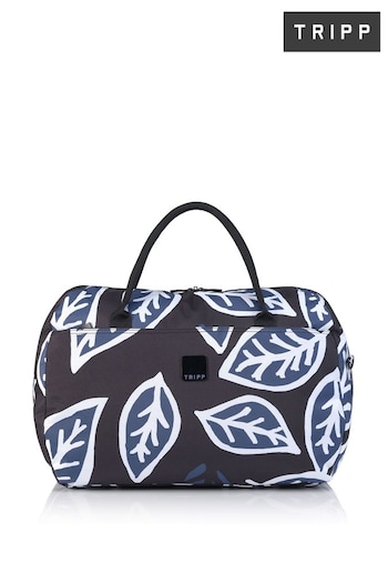 Tripp Large Blue Bold Leaf Hard Holdall Bag (E25182) | £25