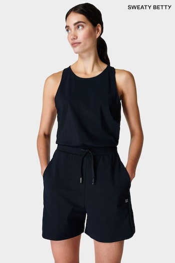 Sweaty Betty Black Explorer Playsuit (E25252) | £88